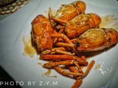 秘制干煎大虾-味可道美食坊(福基路店)