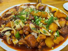 大盘鸡-西北兄弟大盘鸡卷子鸡