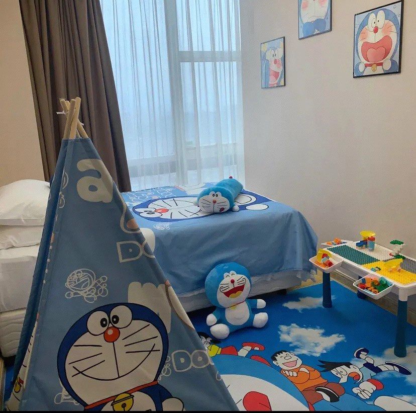 带小孩体验了一把亲子房哆啦a梦,房间宽敞舒适