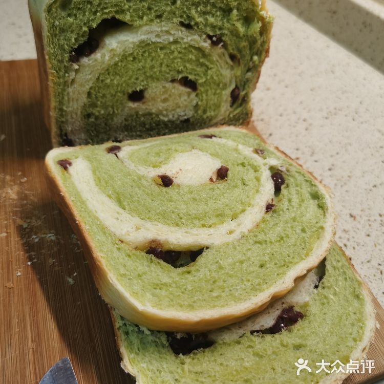 懒人食谱之抹茶红豆吐司