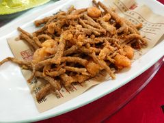 金沙虾仁茶树菇-肥仔顺德菜(龙悦居店)