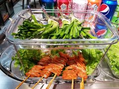 韭菜+脆骨串-北家姓转转小火锅(五一路店)