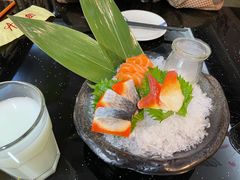 三文鱼刺身黄狮鱼刺身-真剑日本料理·铁板烧(贵州路店)