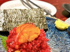 生牛肉拌海胆-九州酒场ひこぞう(1号店)