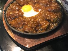 铁板茄夹肉-南京金牛湖巨碗鱼头