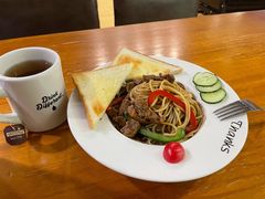 黑椒牛柳意面-Thanks美式餐厅(汉堡咖啡店)