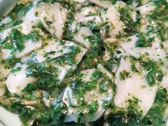荠菜肉丝炒年糕-慈城年糕主题餐厅