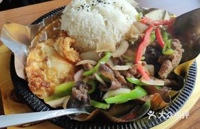 Black Pepper Beef Steak Rice