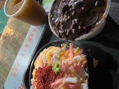 三色绵绵冰-天津堆姐糖堆刨冰(河东区总店)