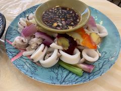 白灼鱿鱼-桥东喜碧海鲜街(水东街店)