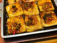 石板煎豆腐-草家酱蟹炭火烤肉店(珲春南路一店)