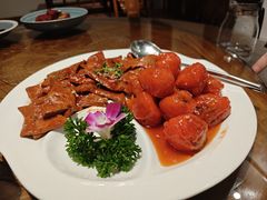 南煎肝拼荔枝肉-文儒九号·闽菜馆(三坊七巷店)