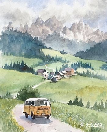 朋友们快来了!零基础的姐妹们也可以是小画家了!看这幅