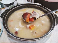 椰汁万寿果浸鸡-御膳粥·牛乳粥底火锅·地道顺德菜(容桂店)