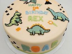 -咖咖熊蛋糕定制·英国蓝风车动物性淡奶油