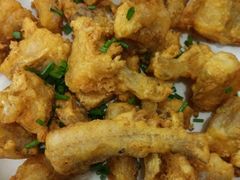 椒盐九肚(豆腐鱼)内滑外脆，绝对值得一试，品质保证-浪琴湾尾角仔海鲜坊