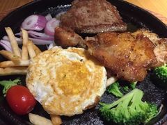 铁板黑椒牛扒拼鸡皇扒-卡朋西餐(较场西路店)