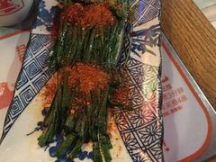 烤韭菜-探鱼·鲜青椒爽麻烤鱼(中山大信新都汇店)