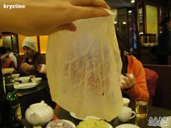 筋餅&nbsp;比較透明-老昌春饼(中央大街店)