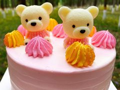 -咖咖熊蛋糕定制·英国蓝风车动物性淡奶油