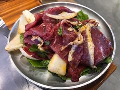 鲜拌黄牛肉-万兴佳烤肉·长白山老味道(宏泰广场店)