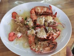 蒜蓉开边蒸龙虾-明记海鲜大排档(巽寮湾店)