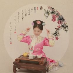 -后宫·古装汉服京剧儿童亲子全家福摄影