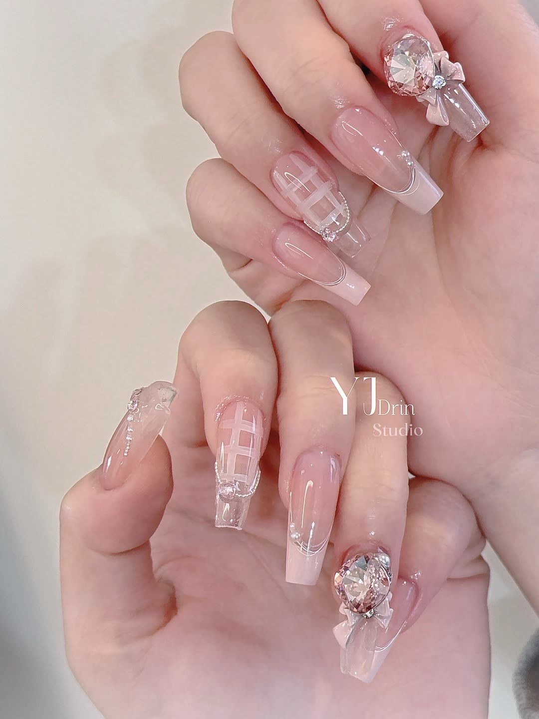 法式水晶甲 超仙新娘甲 我的爱美主义 新娘甲