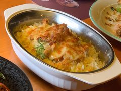 黄豆牛仔肉芝士焗饭-绿茵阁牛扒餐厅(客村店)