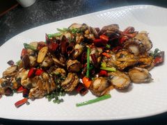 辣炒扇贝-五谷丰登农家院·地道胶东菜·海鲜烧烤(威海店)