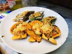 蒜蓉烤扇贝-覃记海鲜美食餐厅