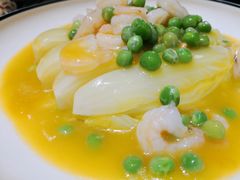 浓汤虾仁娃娃菜-东来菜馆•手抓海鲜家常菜•海鲜锅贴(鸽子窝店)
