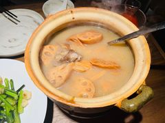 铫子煨排骨粉藕汤-清水亭湖北菜(大屯DT51店)