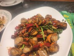 辣炒扇贝-五谷丰登农家院·地道胶东菜·海鲜烧烤(威海店)