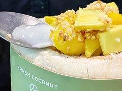 招牌青椰子冻加芒果-广德记·椰子冻手制甜品(福田总店)