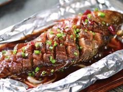 石板锡纸鲈鱼-津菜宋记老房子(鼓楼店)