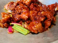 蒜香蜜汁排骨-绿茶餐厅(蓝色港湾店)