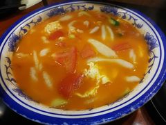 番茄鸡蛋面疙瘩-张果佬年糕卷(科巷店)