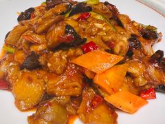 素烧茄子菜-红蜡烛-养生粥-津鲁菜(中山路店)