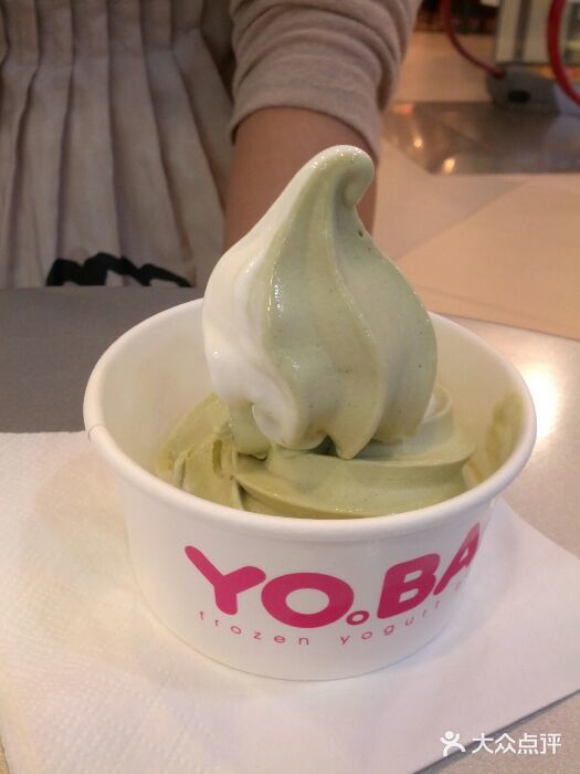 yoba优芭酸奶冰淇淋双拼酸奶冰激凌图片