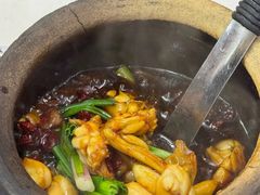 宫保田鸡-长城砂煲田鸡粥