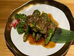 牛肉秋葵卷-立山居酒屋·烧鸟 天妇罗(西北湖店)