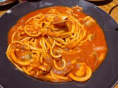 日式辣海鲜意面-机器人火炉披萨