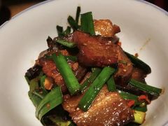 大蒜炒腊肉-农耕记·湖南土菜(halo广场店)