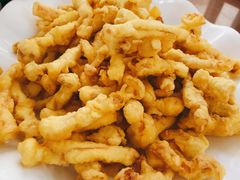 炸海鲜菇-祝家饺子馆