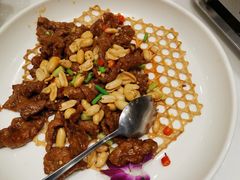 葱爆蒙古肉-刘胖子家常菜·蹄花焖藕(兴业店)