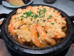 石板蒜蓉虾-小菜园新徽菜(芜湖镜湖苏宁店)