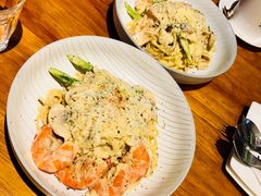 芝士蘑菇鲜虾意大利面-BE BRIGHT KITCHEN(正佳广场店)
