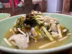 雪菜冬笋炒目鱼-虎哥私房菜(馒头山店)