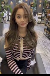 点击看大图 -藤野造型烫发染发